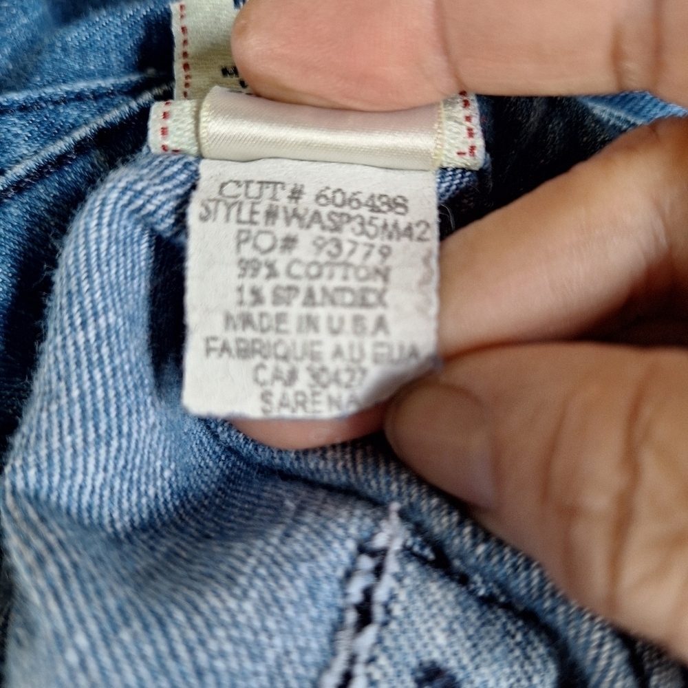 Y2K True Religion Womens Mid Rise Slim Thigh Flare Jeans Size 31x35 - Picture 6 of 10